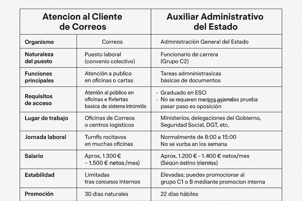 Comparativa-atencion-cliente-correos-auxiliar-administrativo